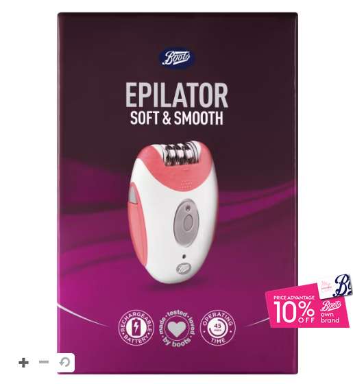Boots Epilator (Extra 10% off with Advantage Card or Student Discount) + £1.50 C&C