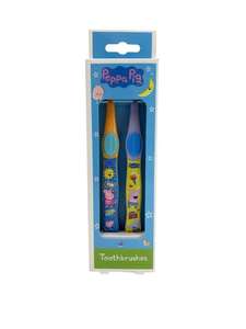 PEPPA PIG Toothbrush Twin Pack for kids - £1.50 / £1.04 with voucher Subscribe and save @ Amazon
