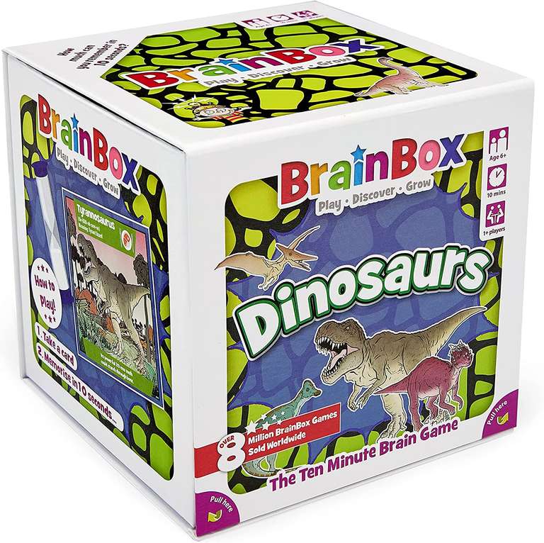 BrainBox Dinosaurs (2022) | Card Game | Ages 6+ - £9.75 @ Amazon