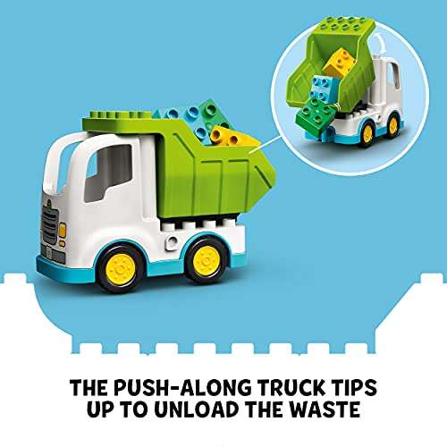LEGO 10945 DUPLO Town Garbage Truck and Recycling Educational Toy for Toddlers 2 + £12 @ Amazon