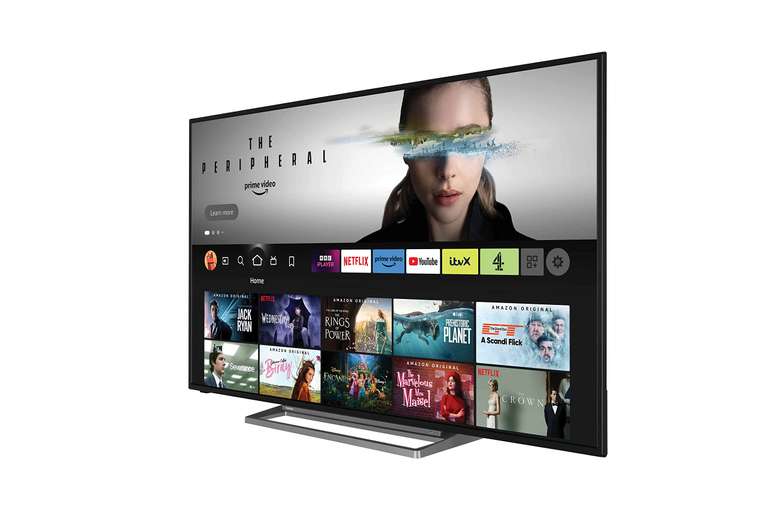 Toshiba UF3D 65 Inch Smart Fire TV 165.1 cm (4K Ultra HD, HDR10, Freeview Play, Prime Video, Netflix, Alexa voice control, HDMI 2.1)