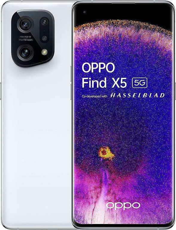 Oppo Find X5 5G White 256GB Unlocked - Refurbished Excellent w/code - Giffgaff