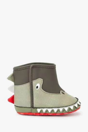 Green Croc Pram Wellie Boots (0-24mths) - £4.50 free Click & Collect @ Next