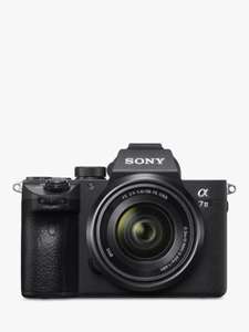 Sony a7 III (Alpha ILCE-7M3) Compact System Camera with 28-70mm and 2 year guarantee included (£1199 with cashback via redemption)