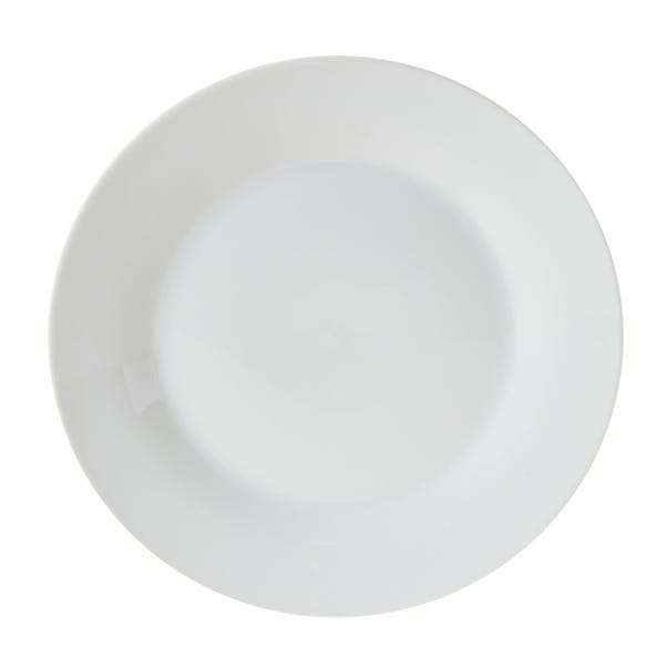 White Rim 12 Piece Dinner Set - Free Click & Collect
