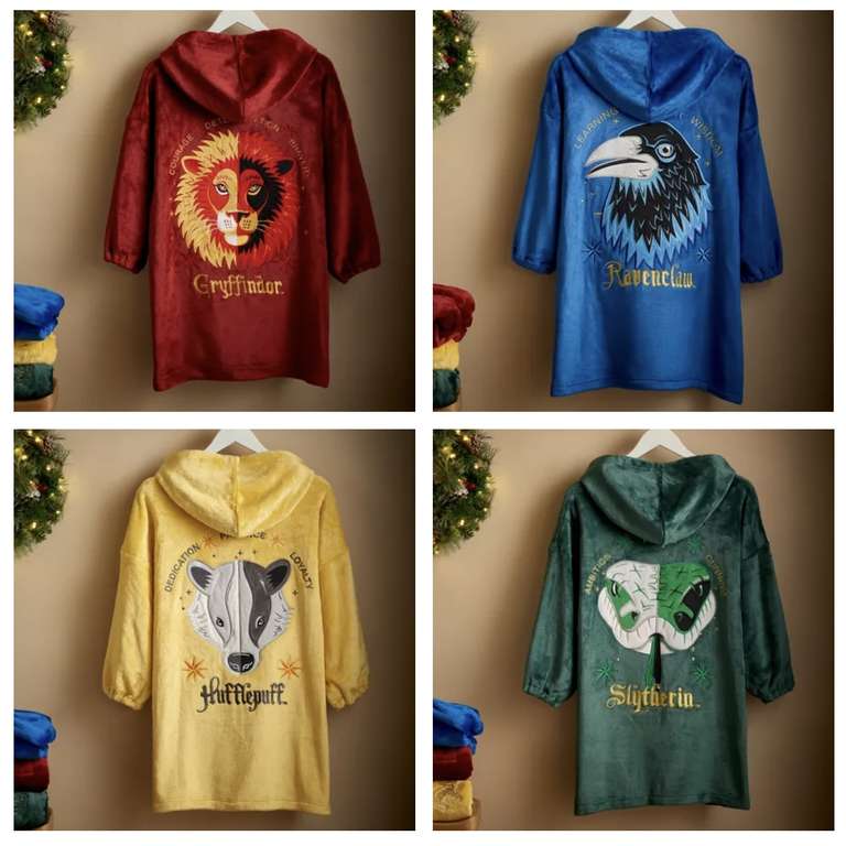 Harry Potter Oversized Blanket Hoodie - Kids £12.50 / Adult £17.50 - Free Click & Collect @ Dunelm