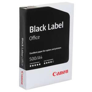 5 packs of Canon A4 Black Label Office Printer Paper for £22.99 + £2.99 delivery @ WH Smith Save £16.96 usual price £39.95