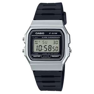 Casio Men's Black Resin Strap Silver Case Digital Watch £19.99 at H Samuel
