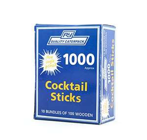Caterpack Cocktail Sticks - 1000 Count £1.36 @ Amazon