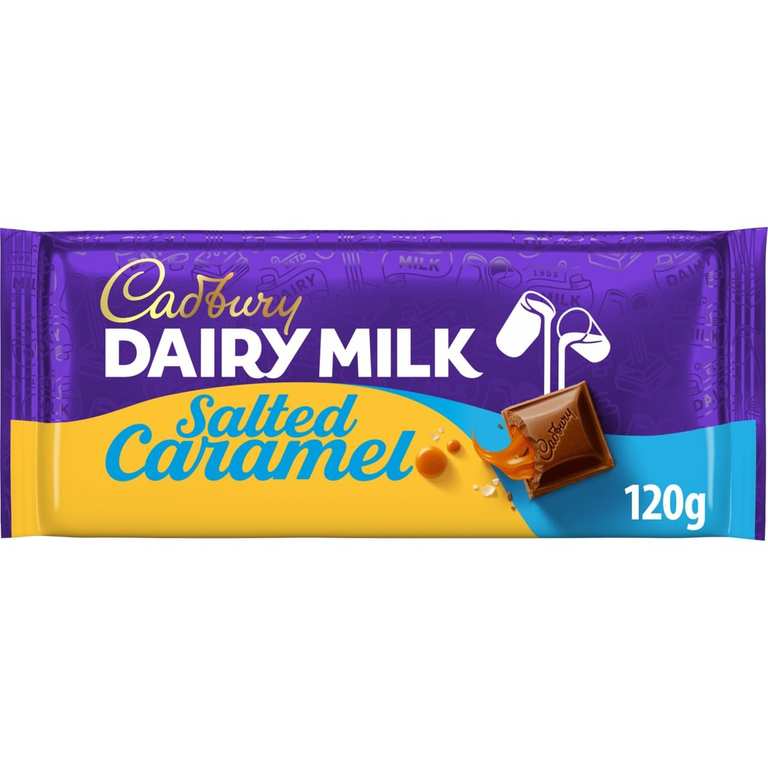 Cadbury Dairy Milk Salted Caramel Chocolate Bar 120g