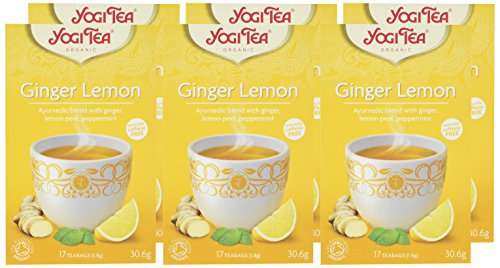 Yogi Tea Ginger Lemon - 6 packs of 17 teabags