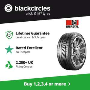 1 x Fitted Uniroyal RainSport 5 - 205/55 16 91V tyre - w/ Code (add fitting service for £1) Sold by Blackcircle
