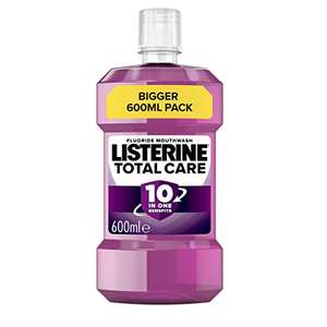 Listerine Total Care Mouthwash, 600 ml £2.88 / £2.59 Subscribe & Save + 15% Voucher on 1st S&S @ Amazon