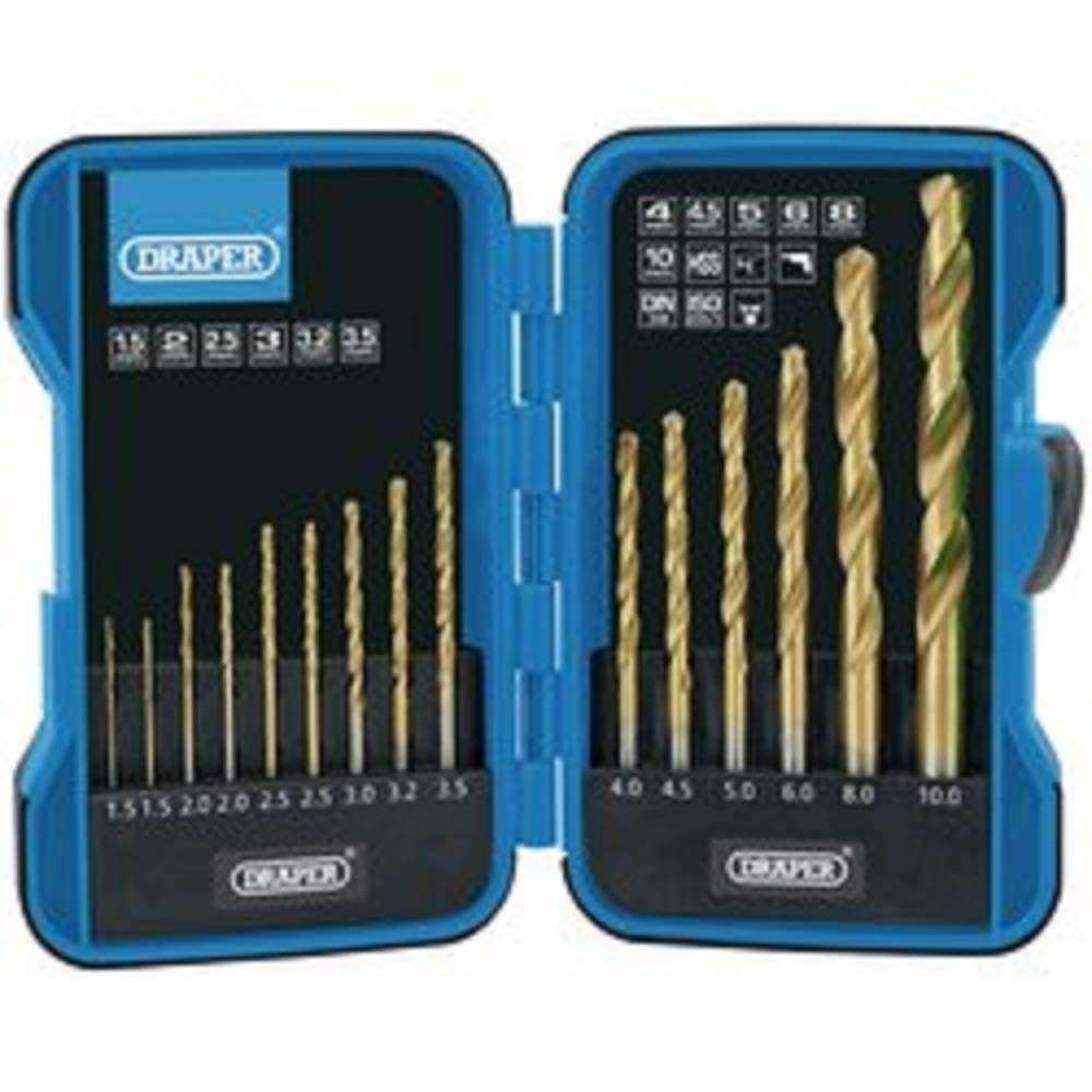 Draper HSS Titanium Nitride Drill Set 1.5-10mm | £8.43 at Amazon ...