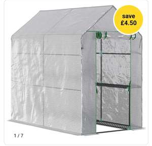 Outsunny 6 x 4ft Walk-In Steeple Greenhouse