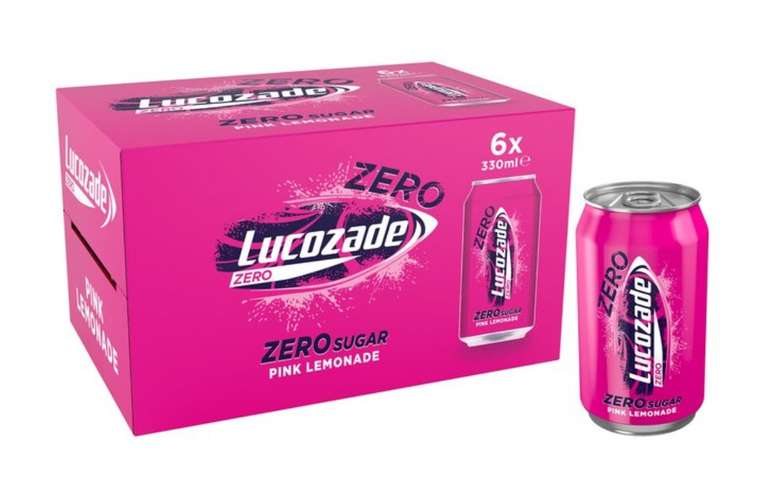 Lucozade zero 6 pack 2 for £5 (Tropical and Pink Lemonade) in Longton - Stoke on Trent - West Midlands