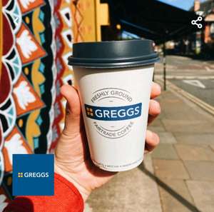 Free Gregg's Hot Drink eg Espresso. Latte. Cappuccino. Americano (valid Monday-Sunday from 7:00 am) via O2 priority