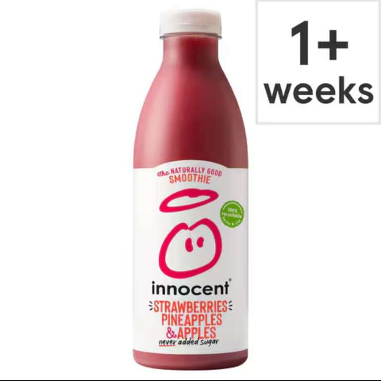 innocent Smoothie Strawberries Pineapples & Apples 750ml (clubcard price)