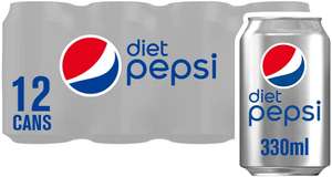 Diet Pepsi Cola, 12 x 330ml £2.70 @ Amazon