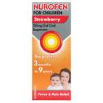 Nurofen for Children 3mths - 9yrs Ibuprofen Strawberry 100ml - £2.85 S&S