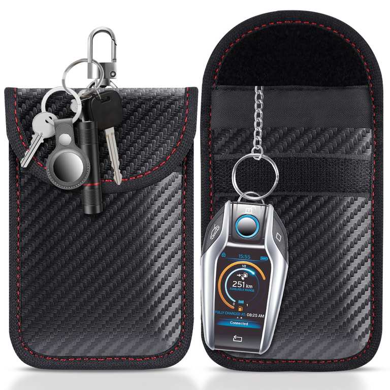 lanpard 2 Pack Faraday Pouch for Car Keys - Sold by Lanpard FBA
