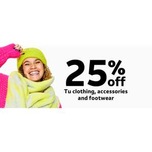 25% off Clothes Free Click and Collect on £10 Spend