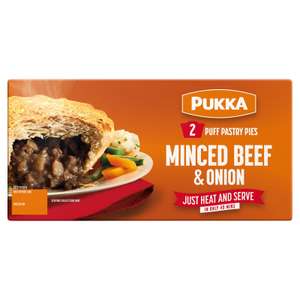 Pukka 2 Puff Pastry Pies Minced Beef & Onion - £1.25 @ instore Poundland, Derby City Centre