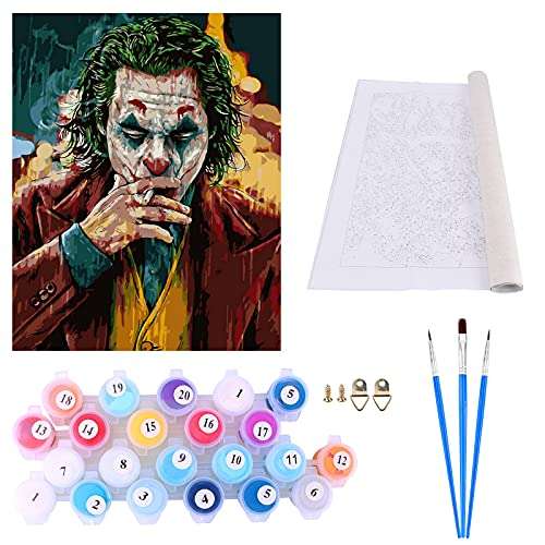 Joker Paint by Numbers 40x50cm Canvas £4.99 Sold by Creative Mart Ltd and Fulfilled by Amazon