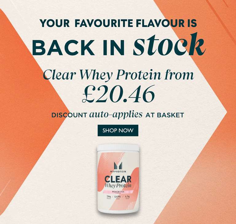 Clear Whey Isolate (Discount in Basket)