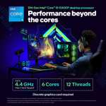 Intel Core i5-12400F Desktop Processor 6C / 12T ( socket LGA1700 / upto 4.4ghz / DDR5 / PCIe 5.0 )