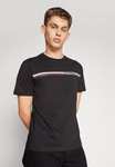 Tommy Hilfiger Men's Monotype Chest Stripe Tee S/S T-Shirts - S - XXL (Black)
