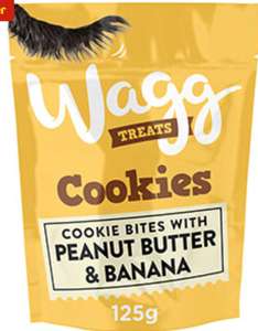 Any 3 for £3 Wagg Dog Treats e.g. Wagg Dog Treats Cookies with Peanut Butter & Banana 125g C&C
