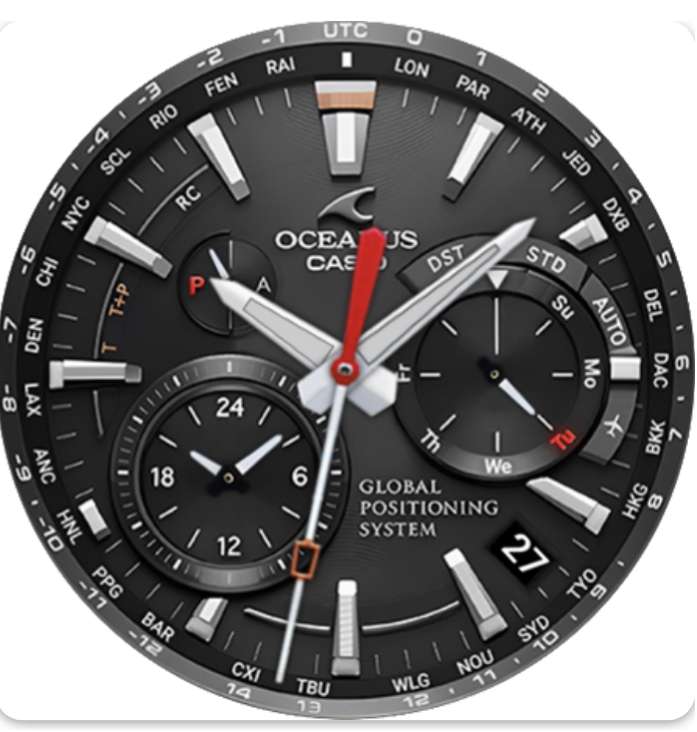 CASIO OCEANUS G1000 Watch Face - WearOS Currently Free @ Google Play Store
