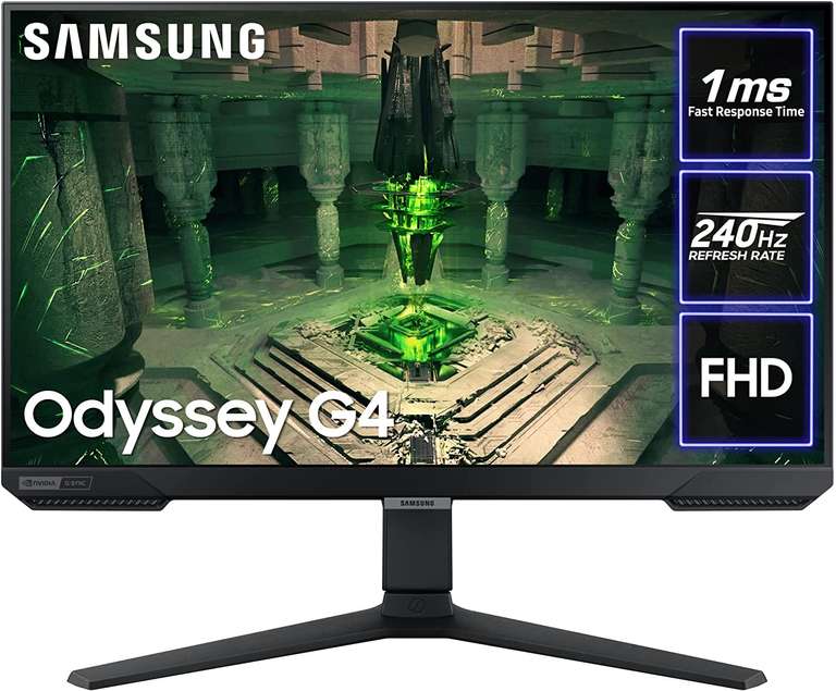 Samsung Odyssey G4 LS27BG400EUXXU 27 Inch 240 Hz 1 ms IPS Full HD Gaming Monitor - £198.55 Prime Exclusive @ Amazon