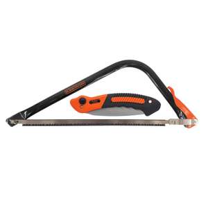 Black+Decker Bow and Folding Saw Set - £4 (in store only) @ Homebase