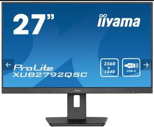 Iiyama ProLite Computer Monitor 68.6 Cm (27") 2560 X 1440 Pixels Wide Quad HD LED Black