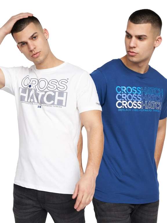 2PK T-Shirts - £12 With Code (£2.99 Delivery) - @ Crosshatch