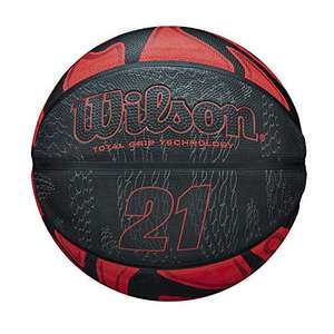 Wilson 21 Series Total Grip Technology Basketball Ball Black/Red - £14.28 Prime (+£4.49 Non-Prime) @ Amazon