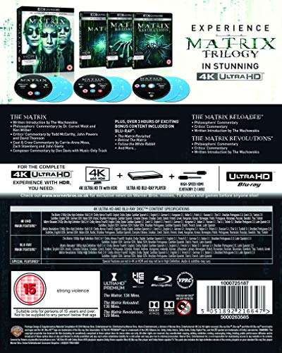 The Matrix Trilogy 4K Ultra HD + Blu-Ray