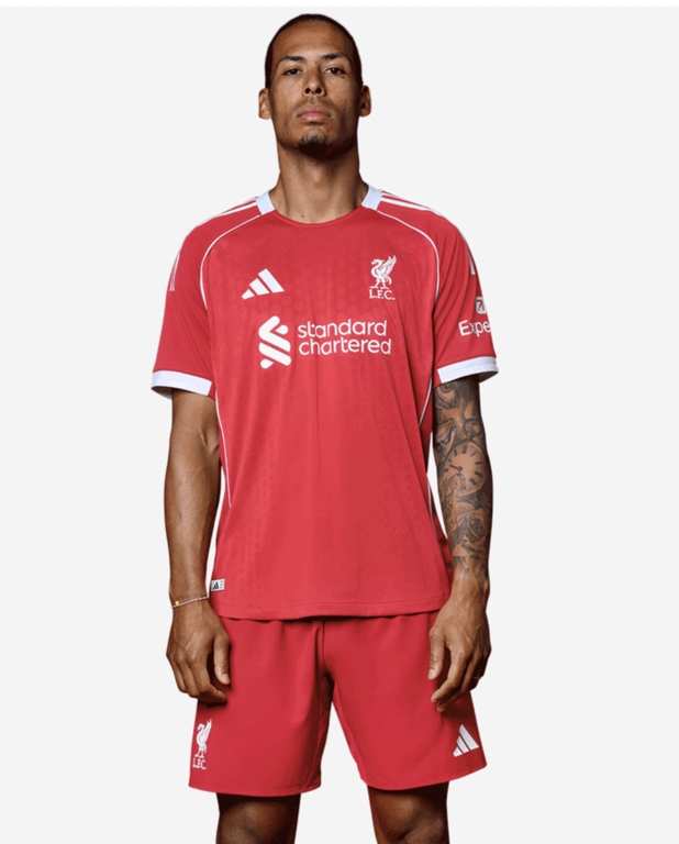 Authentic LFC Liverpool FC adidas Mens 25/26 Home / Away Jersey | Sizes XS-3XL