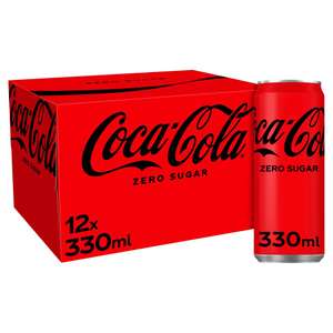 Coca-Cola Zero / Diet Coke / Zero Sugar & Caffeine 12 X 330Ml - £5.50 each or 2 for £6 (NI Only) @ Tesco