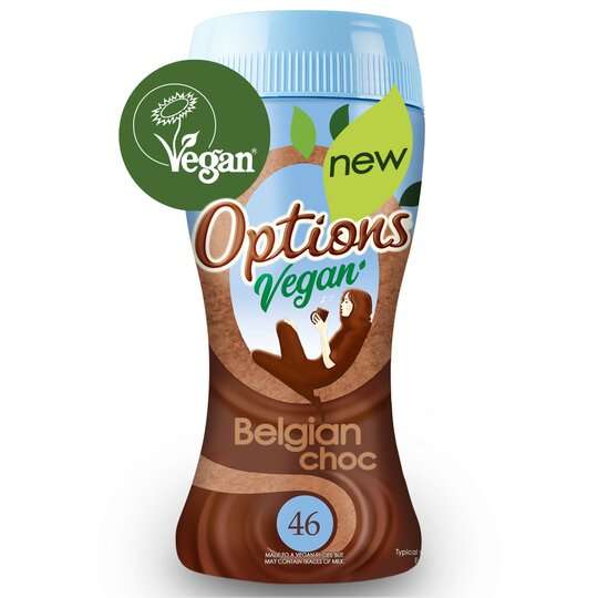 Options Vegan Belgian Hot Chocolate Drink 200G £2 (Clubcard Price) @ Tesco