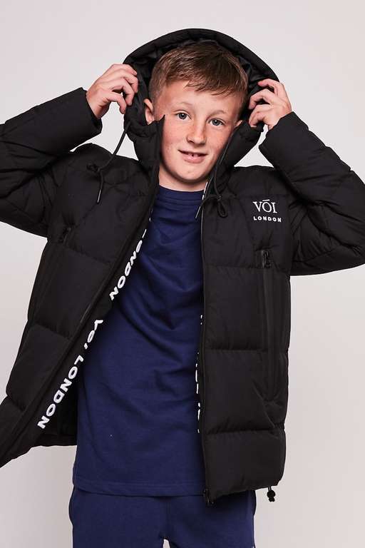 Junior Turnpike Hoody Jacket - Black 8-9 & 10-11 Years - £18 with code + £3.95 delivery @ Voi London