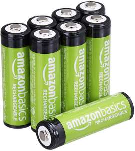 Amazon Basics AA rechargeable batteries 8 pack £9.02 / £8.57 Subscribe & Save @ Amazon