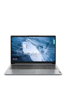 Lenovo IdeaPad 1 Laptop - 15.6in FHD, Intel Celeron N4020, 4GB RAM, 128GB SSD - Cloud Grey