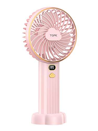 Handheld Fan with Rechargeable Battery - £7.99 Sold By TOPKDirect and Fulfilled by Amazon