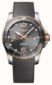 Longines HydroConquest Men's Grey Rubber Strap Watch + Free £175 Gift Card
