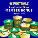eFootball 2022 PlayStationPlus Member FREE Bonus (March-June) - 300 eFootball Coins, Exp. 4000 x23 @ Playstation Store