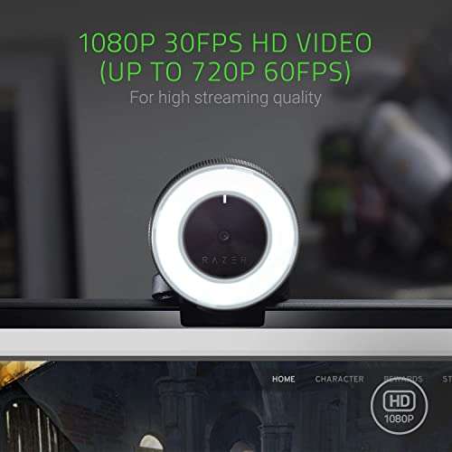 Razer Kiyo - Streaming Camera with Ring Lighting - £49.99 @ Amazon