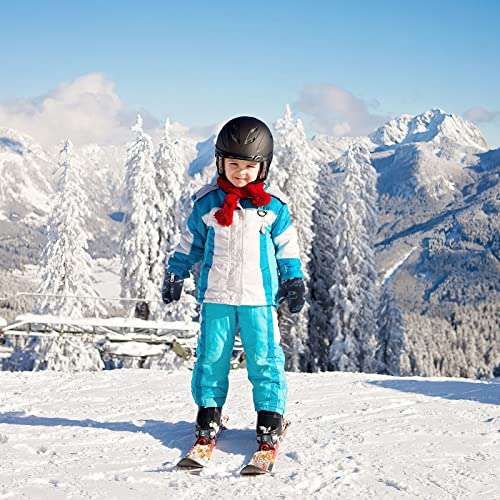 Kids Ski Gloves, Winter Windproof Snow Mittens Thermal Insulation - £7.19 with code sold by jupsk FB Amazon